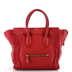 Celine Luggage Bag Grainy Leather Mini #233130C10B